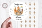 Preview: 24 personalisiert Sticker Aufkleber Kommunion Taufe Firmung Konfirmation Arche personalisiert von Lüttentüddel®